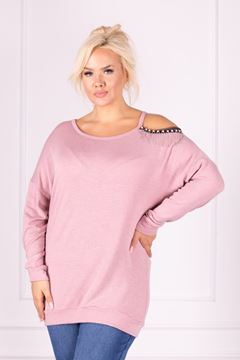 Immagine di PLUS SIZE TOP WITH PEARLS ON SHOULDER